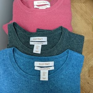 Ellen Tracy Cashmere Sweater Bundle Ultra Soft